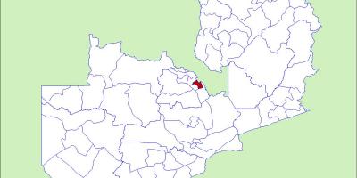 Kaart van ndola Zambië