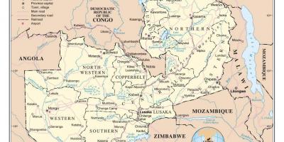 Kaart van die pad zambi